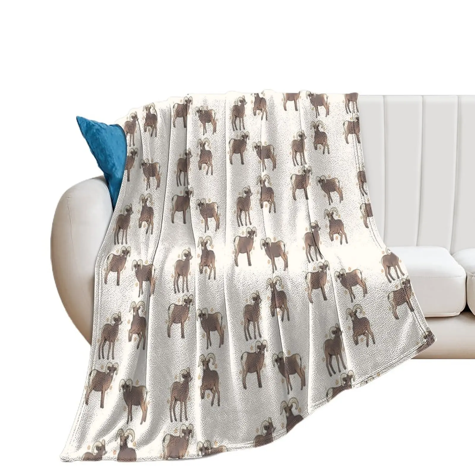 

bighorn sheep pack Throw Blanket Moving Flannel Blankets