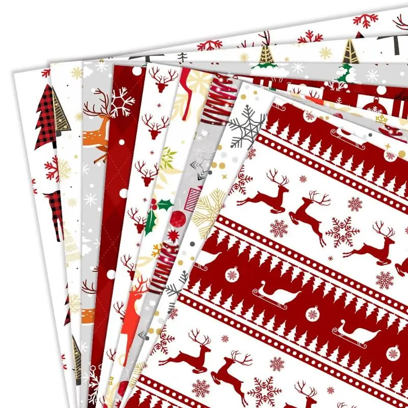 1 foglio di carta da regalo natalizia da 19,68x27,56 pollici può essere una carta da regalo fai-da-te adatta per le vacanze di Natale