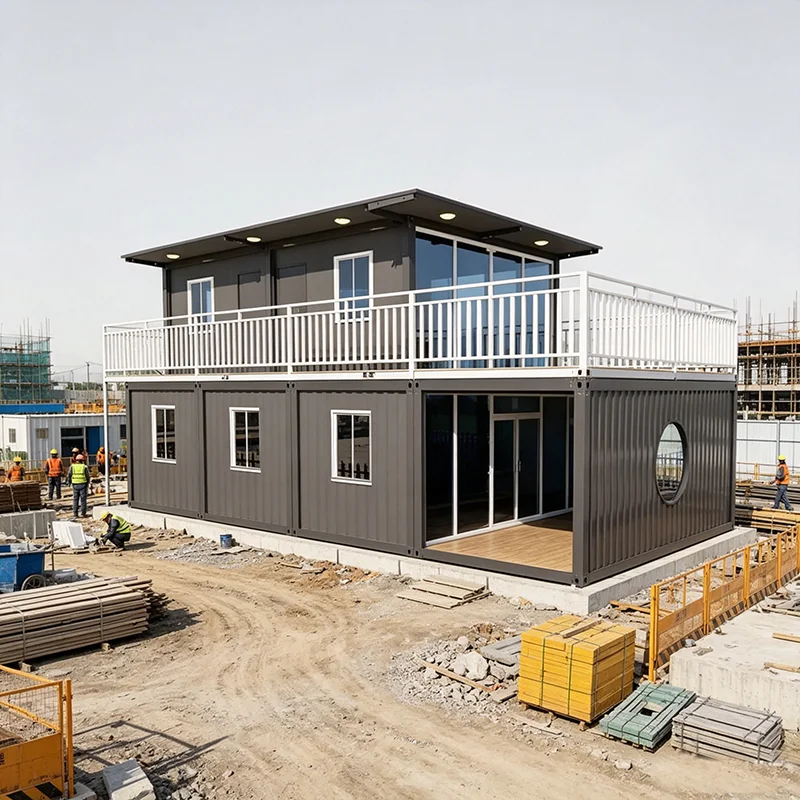 Customized Portable 20Ft 40Ft Expandable Container Prefabricated House 2 3 4 Bedroom Light Steel Luxury Villa Prefab Living Home
