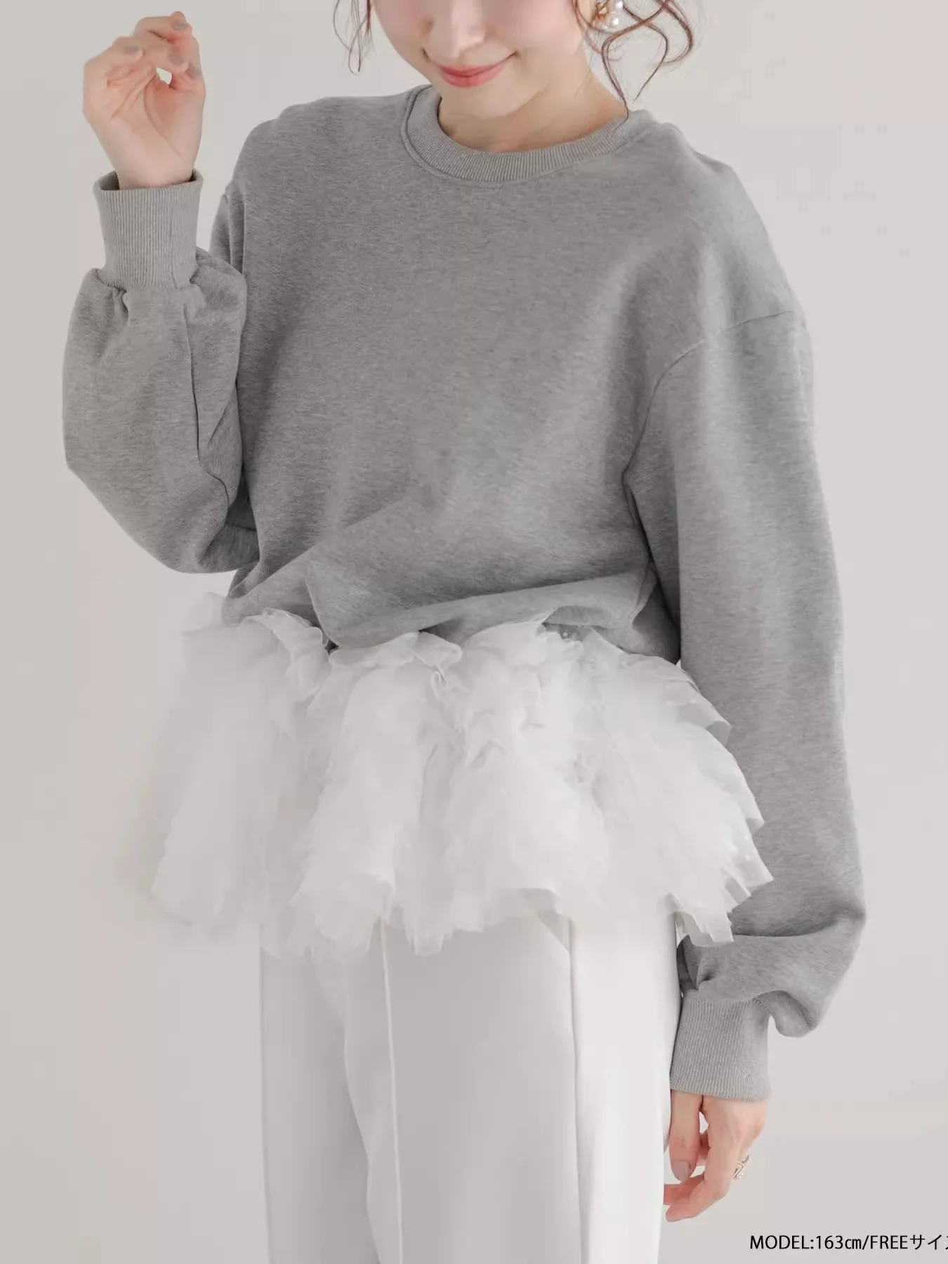 Felpa di fascia alta Color Me Splice Top casual ampio da donna Faionable giovanile autunnale dimagrante