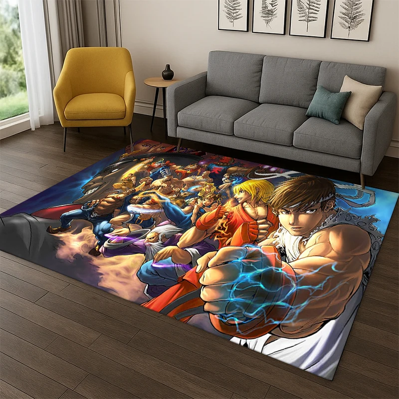 Kids Outdoor Area - Retro Street Fighter Oyunları Temalı Karikatür