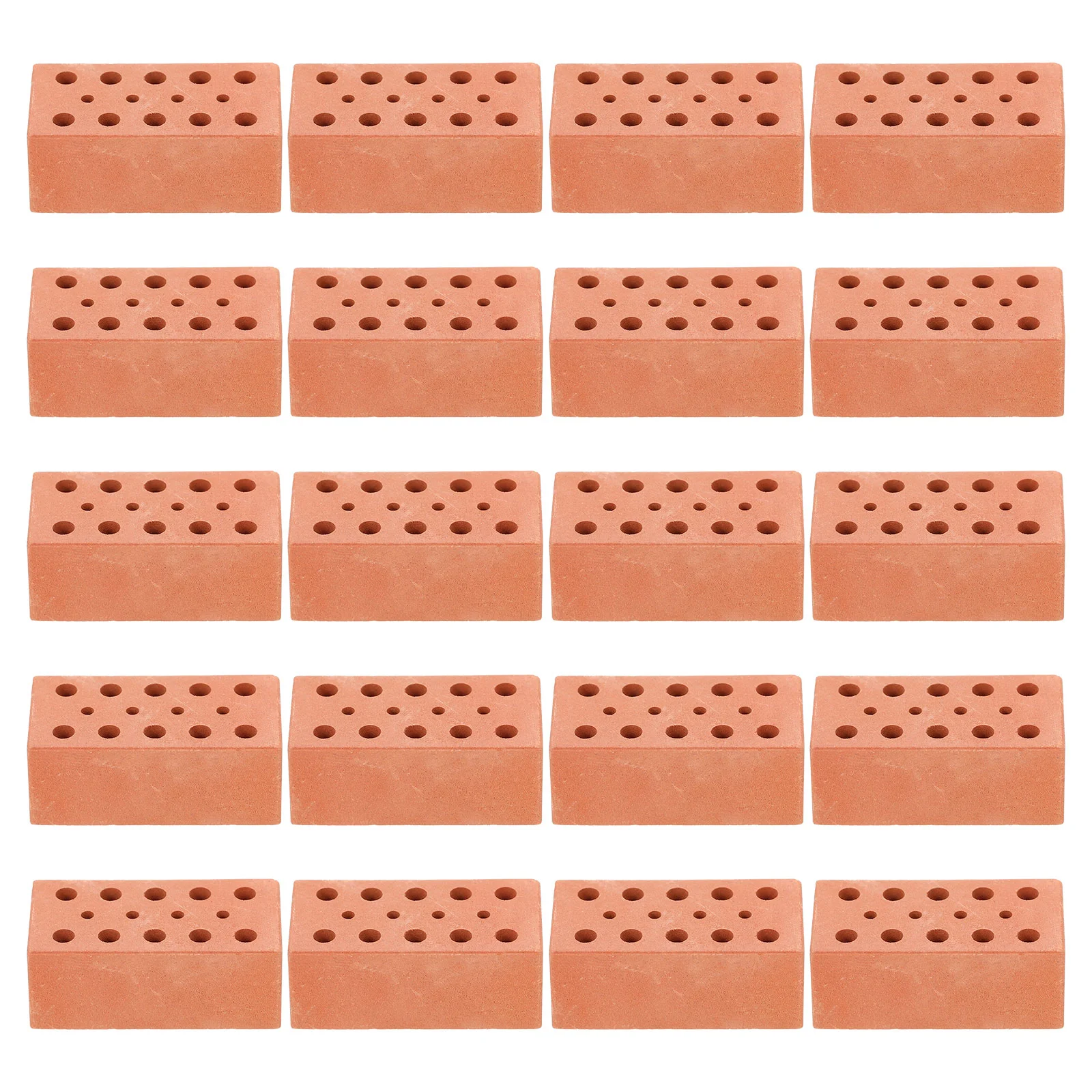 

20 Pcs Simulated Brick Micro Landscape Decor DIY Dollhouse Miniature Brickss Toy Miniature Wall Building Blocks Layout Decors