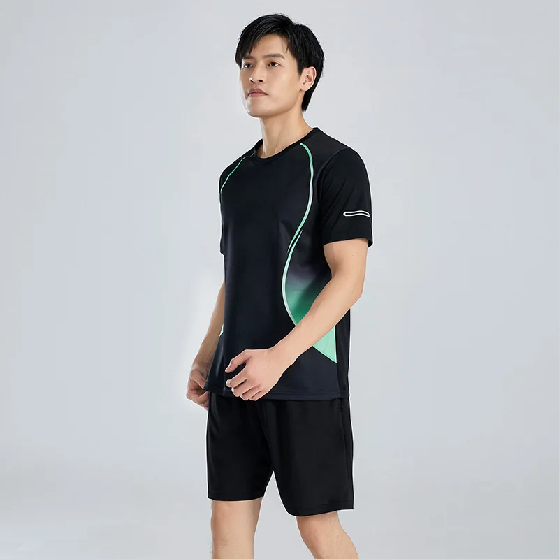 Men's Running Set 2026 Summer Breathable Quick Dry Mesh Sportswear Lightweight 2