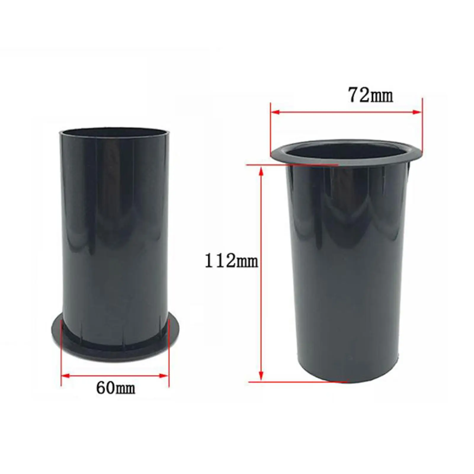 2 Pieces Speaker Inverted Tube Subwoofer Woofer Ports Connectors Tube 60mm Opening Diameter 112mm Height Audio Accessories