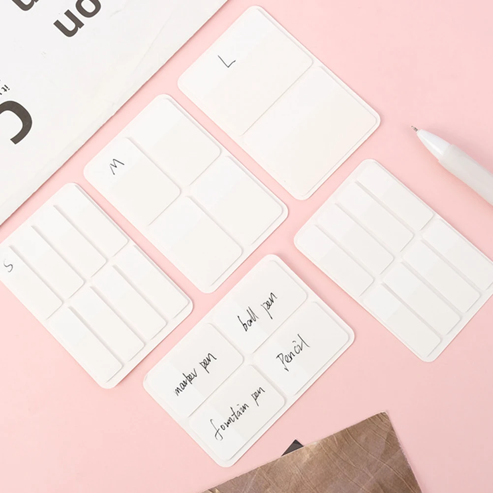 

Index Tag Sticky Notepad Tabs 3 Books Adhesive Clear Sticker Writable Labels Page Markers Self Adhesive Notebooks