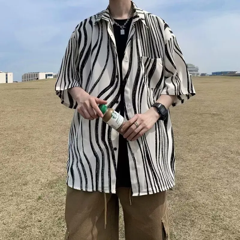 

Летняя мужская футболка оверсайз из окрашенного хлопка, в японском ретро-стиле, свободного кроя, с длинным рукавом, модная, трендовая