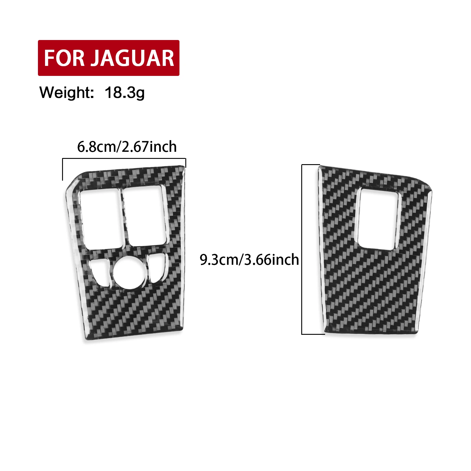 For Jaguar F-TYPE 2013-2024 Carbon Fiber Window Lift Control Button Panel Trim Cover Car Accessories inside Decorative Stickers