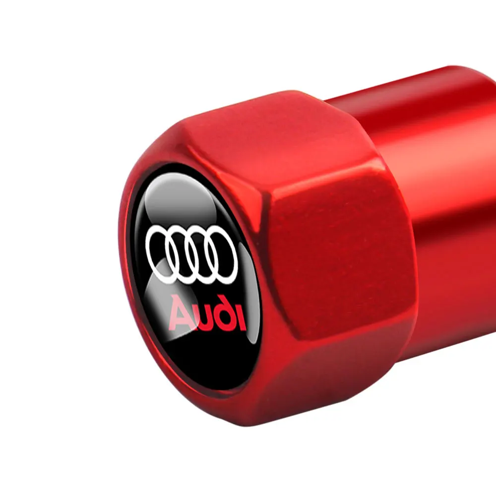 4 Stück Reifenventilkappen für Auto und Motorrad, Radluftventilabdeckung für Audi A3 8P 8V A6 C8 C7 A4 B7 S8 A8 D3 D4 A5 A8 Q3 Q5 RS Sline – Detail 5