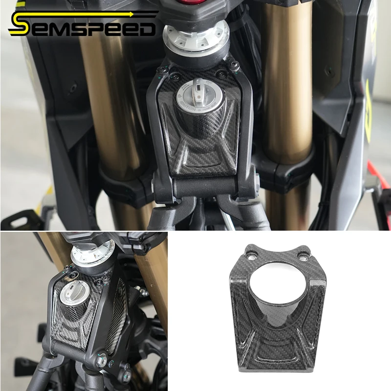 

SEMSPEED 100% Carbon Fiber Key Cap For Italjet Dragster 700 Twin‌ Keyhole Dustproof Cover Motorcycle Accessories