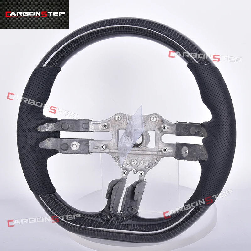 Carbon Fiber Steering Wheel For Mercedes Benz AMG Vito W639 Cla C177 W220 Gla ML Cls W219 Cla 250 C200 W201 Perforated Leather