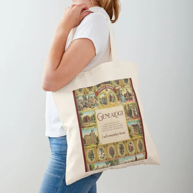 

Genealogy - I will remember them II Tote Bag Fabric bag Candy bags Eco bag Beach