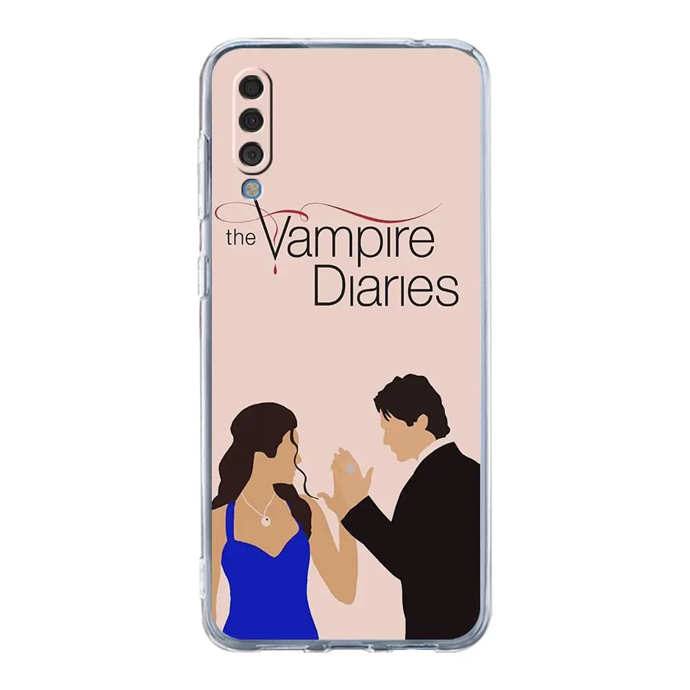 Phone Case For Samsung A14 5G A12 A22 A32 A34 A42 A52 A54 A50 A70 A40 A20E A10S A20S A02S A04S Cover The Vampire Diaries Damon