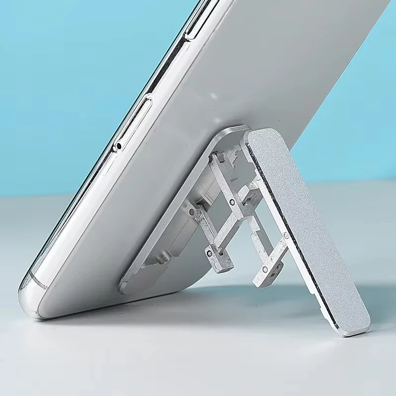 Składany Mini Metalowy Uchwyt na Telefon Stop Aluminium Składany Stojak Biurkowy Obrotowy 360 Uniwersalny Uchwyt na Telefon Komórkowy — zdjęcie produktu 5