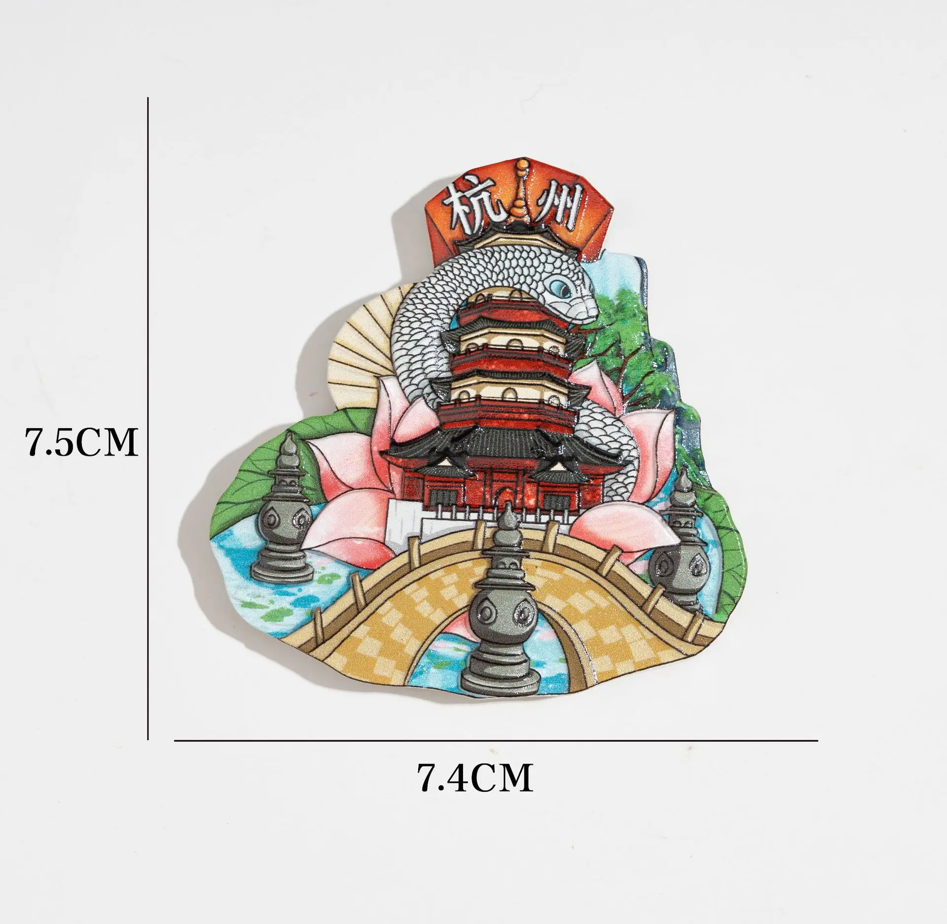 Creative Magnetic refrigerator magnets Cities With Chinese Characteristics Tourist attractions souvenir Home decoration