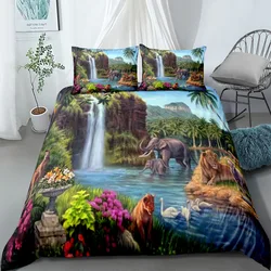 Wondering Planet Duvet Cover Set EU Single Double King US Twin Full Queen Size Bedclothes