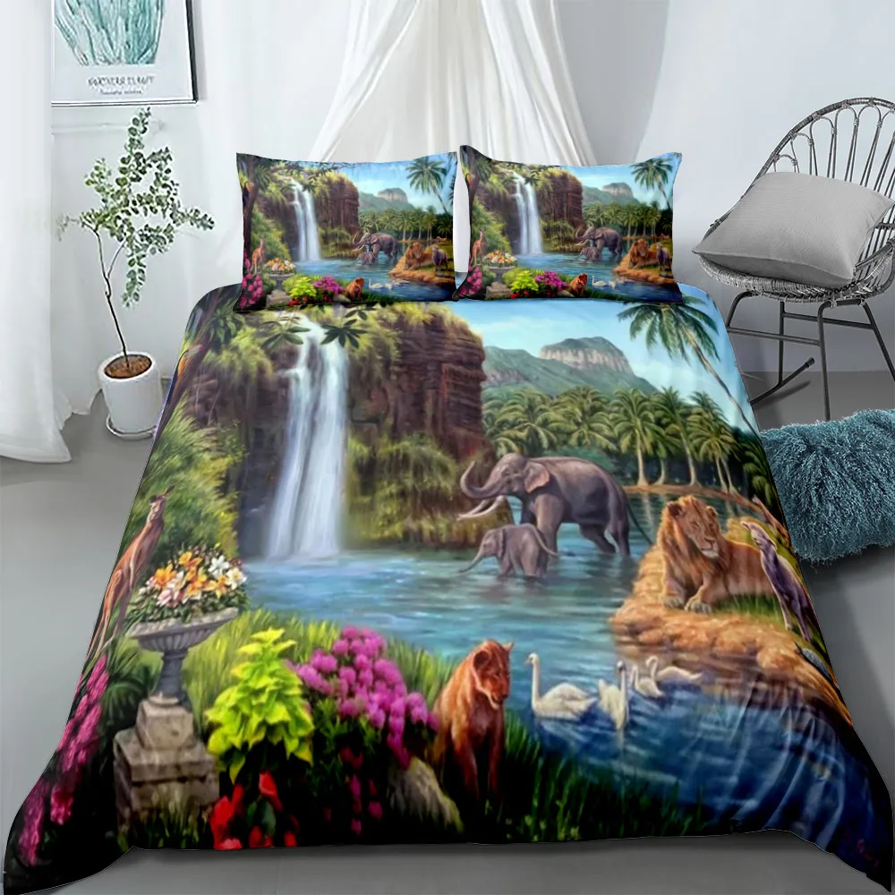 Wondering Planet Duvet Cover Set EU Single Double King US Twin Full Queen Size  Bedclothes