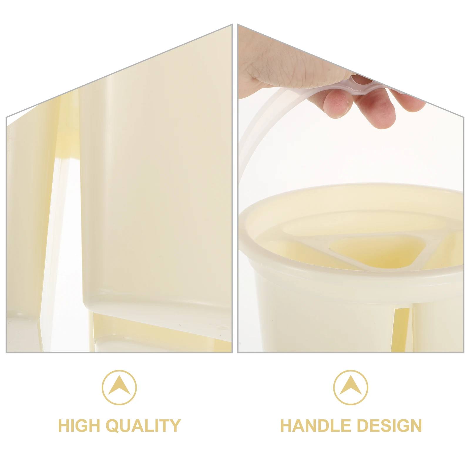 

2pcs Artist Brush Basins Plastic Painting Buckets Paint Brush Washer Tools For Mixing Color Durable Easy Clean Handle Portable