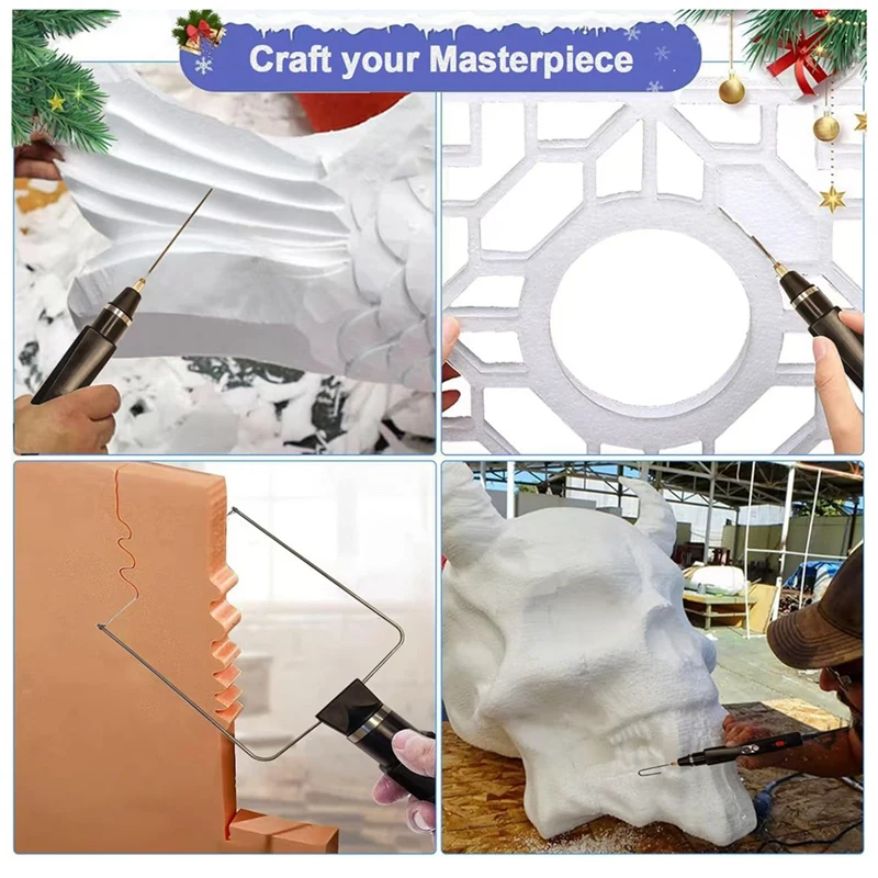 ABDJ-متعددة الوظائف رغوة قطع القاطع الساخن سكين رغوة سبيكة لحام حلقة لحام أدوات نحت إيفا ، EPS ، الولايات المتحدة التوصيل