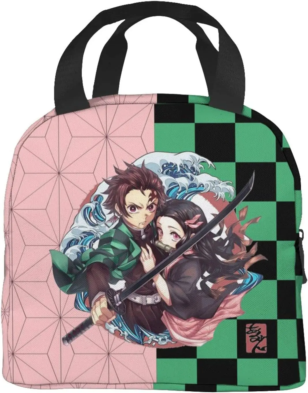 Anime Lunch Bag Tote Meal Bag Reusable Insulated Portable Anime Lunch Box for Women Mens Boy Girl Work School Picnic