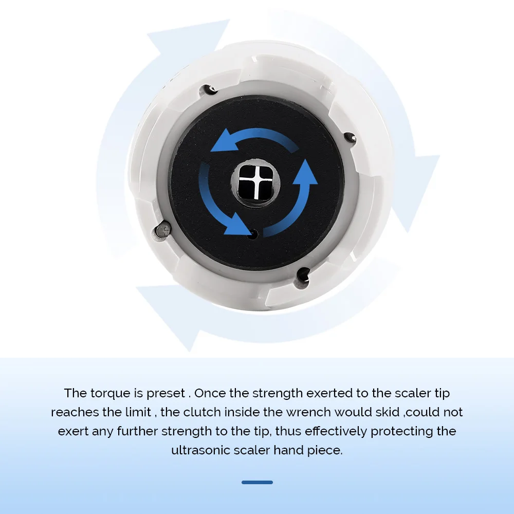 AZDENT Dental Ultrasonic Scaler Tips Torque Wrench Fit For Sirona Handpiece Tip Prevents Tips From Falling