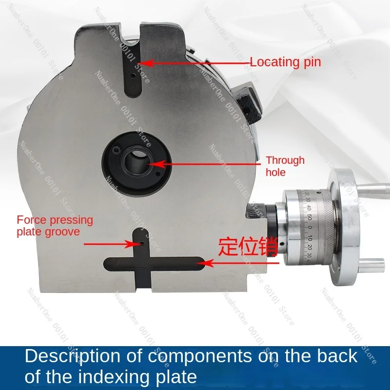 Milling Machine Universal Dividing Disc Indexing Table Vertical and Horizontal Dual-Use Rotary Disk Rotating Table