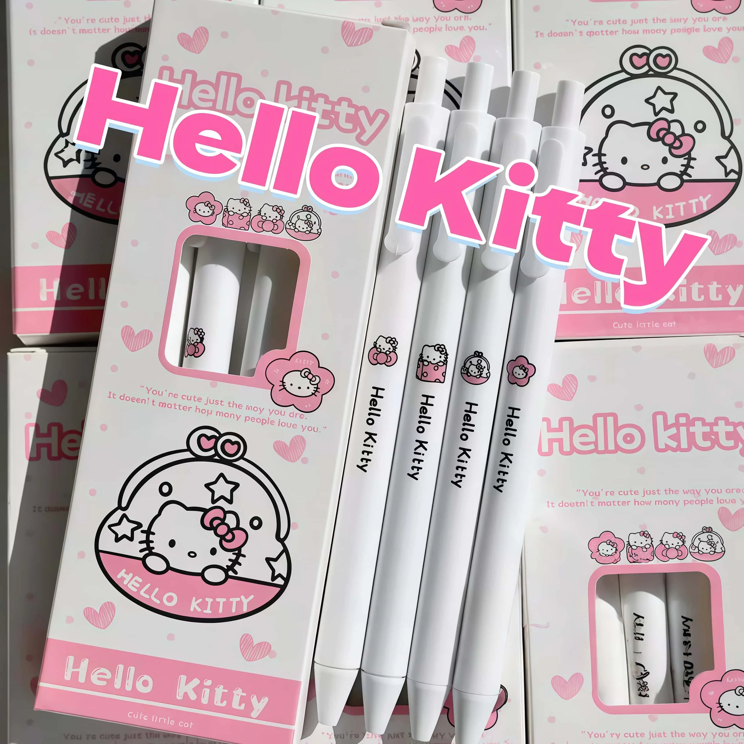 4Pcs/Set Sanrio Hel…
