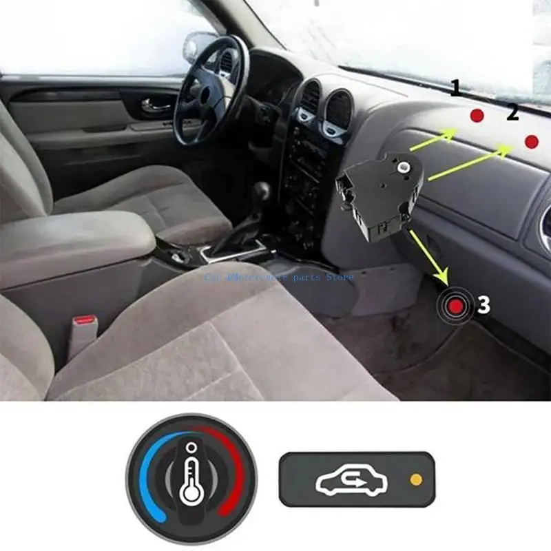 Y9UC HVAC Mélange d'actionneur porte du moteur climatique améliore le confort 89018365 604-106