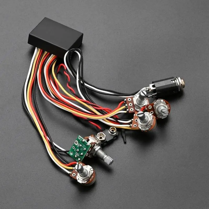 Prewired Bass Preamp Circuit Pickup Active Passive EQ for Bass Pickup