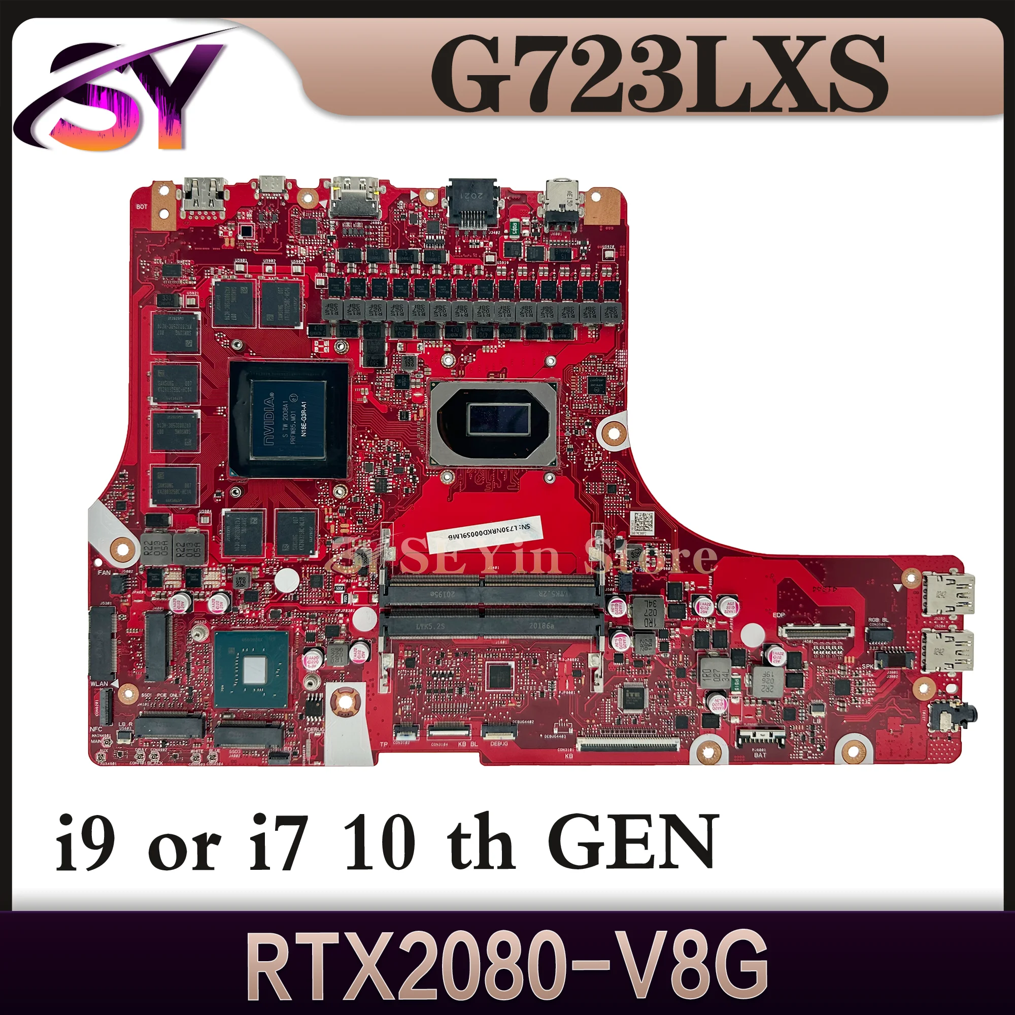 Mainboard For ASUS ROG Strix SCAR 17 G732 G732LXS GL732LXS G732LX Laptop Motherboard i7 i9 10th Gen RTX2080-V8G