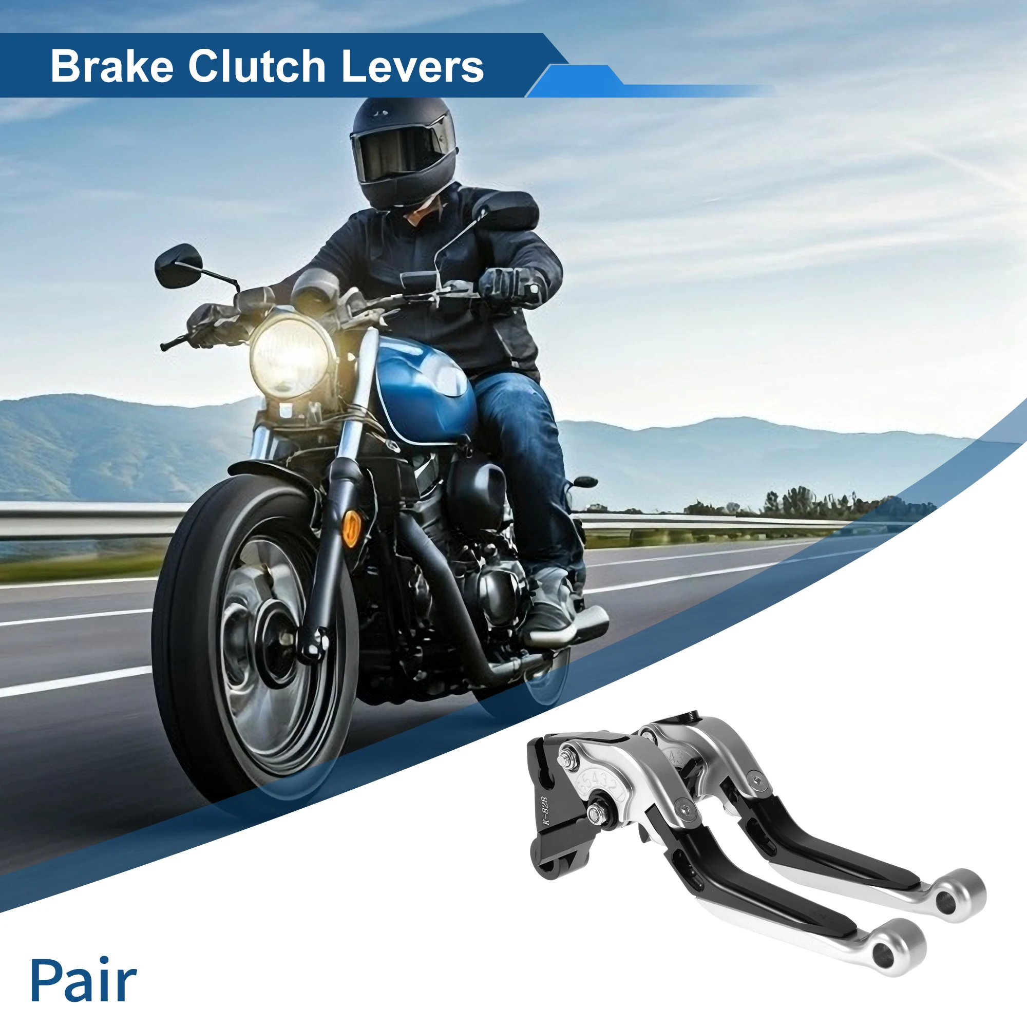 

Короткий длинный тормозной рычаг Motoforti для Kawasaki ZZR600 2005-2009, серебристый тон, черный