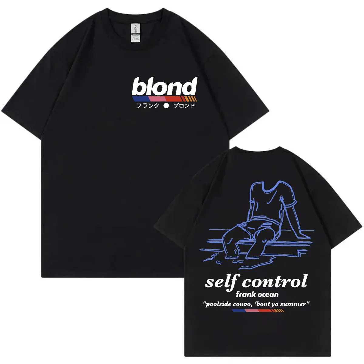 

Rapper Frank Blond Album Graphic T Shirts Men Women Clothing Fashion Y2k Oversized T-shirt Summer Casual Loose Cotton T-shirts