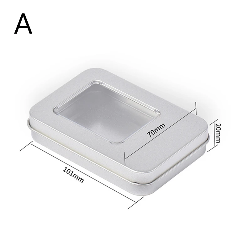 Прямоугольная металлическая коробка для карт, контейнер для игральных карт, хранилище ювелирных изделий, упаковка, пустая для в
