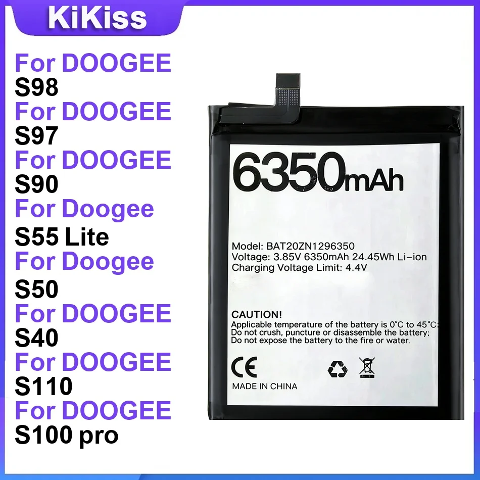 Battery For DOOGEE S98 S97 S90 S55 Lite S50 S40 S110 S100 pro Shoot 2 S60 Lite S96 Pro S95 Pro S30 S88 Pro S88 Plus BL-57