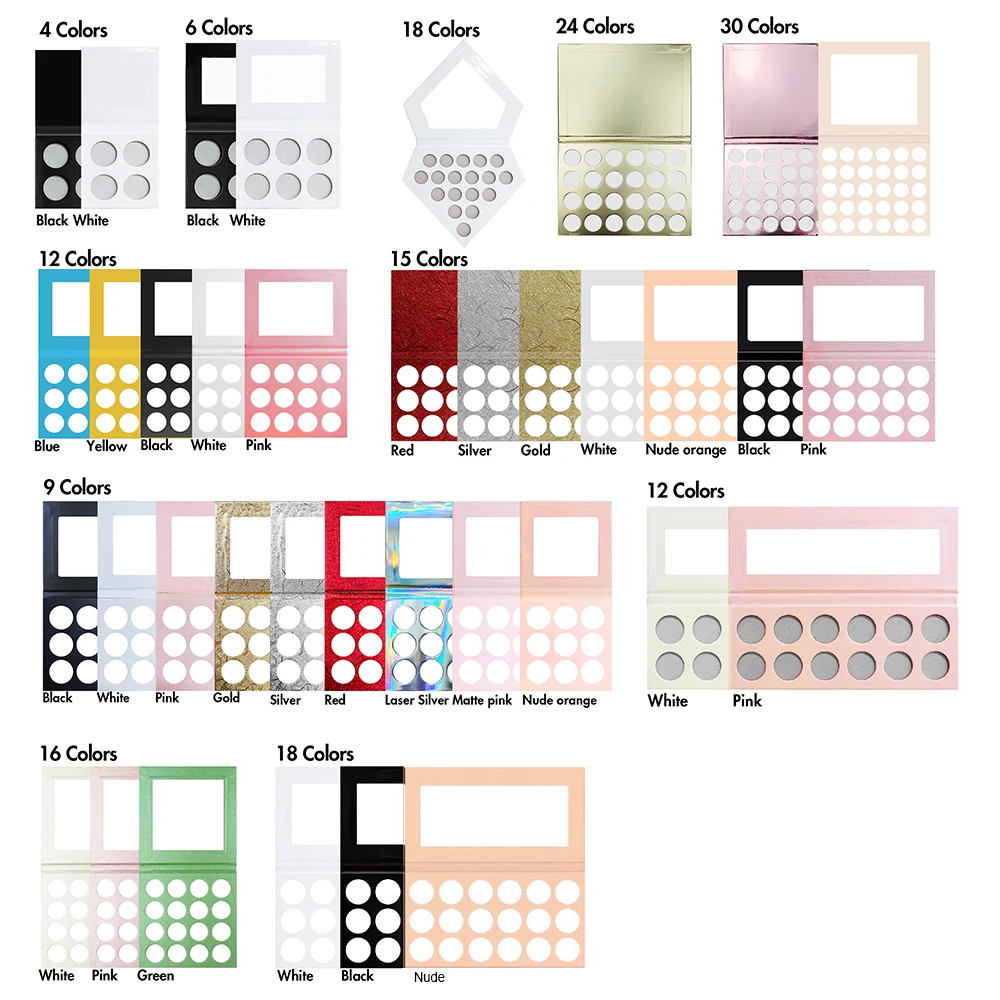 18 kleuren Private Label Oogschaduw DIY Palet Aangepast logo Langdurig Waterdicht Glitter Matte Shimmer Make-up Wreedheidsvrij