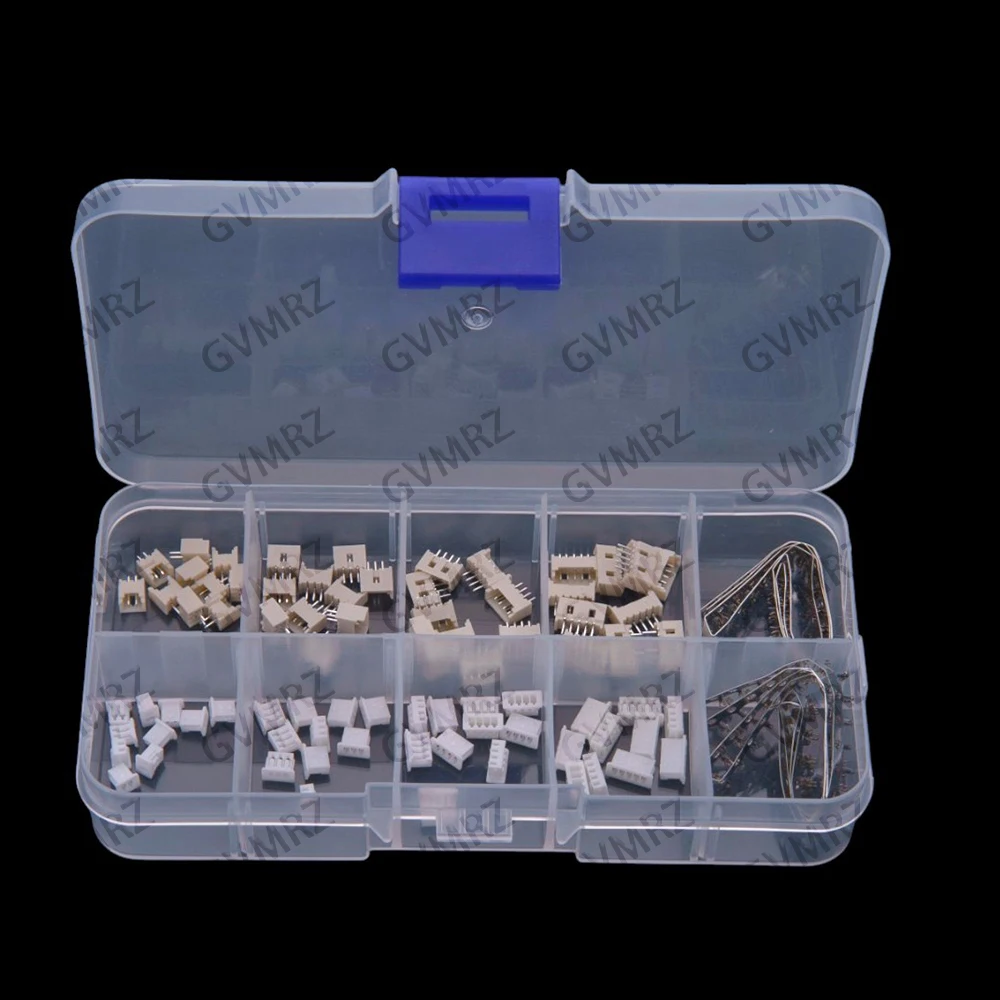 1.25mm 2P-5P 2p 3p 4p 5p Each 10SET straight pin housing terminal PCB board wire-to-wire connector kit 4p 5p