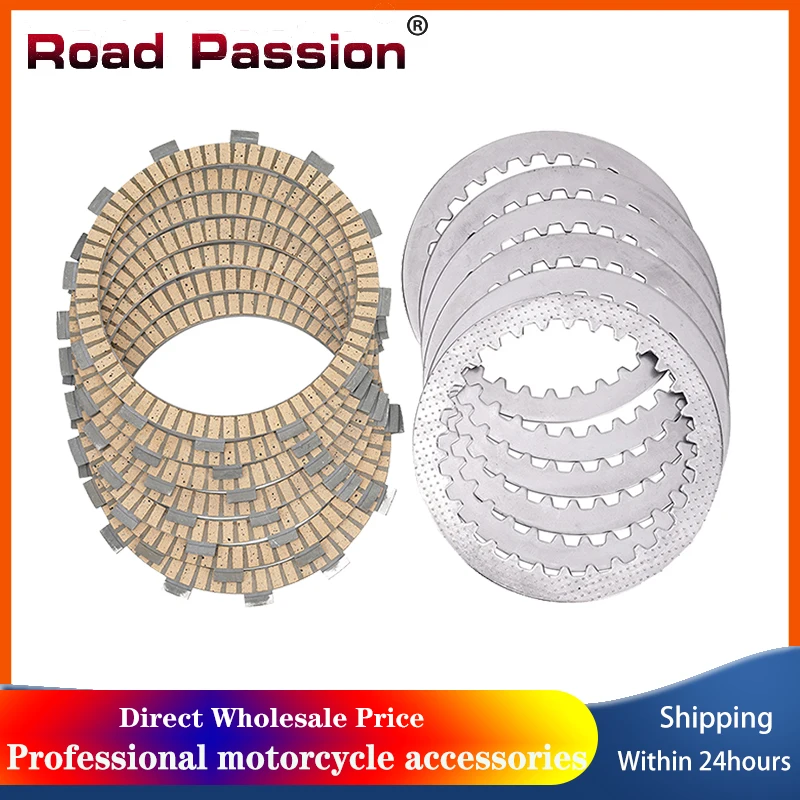 Road Passion Motorcycle Clutch Friction Plates & Steel Plates Kit For CFMOTO CF400NK CF650NK CF650TR 650TR-G MT650 CF 400 650 NK