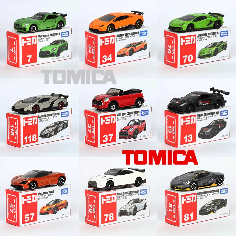 

Authentic Tomy Tomica Toy Cars Mini Diecast Alloy Model Car Metal Sports Vehicles Various Styles Children Gifts Hobby Collection