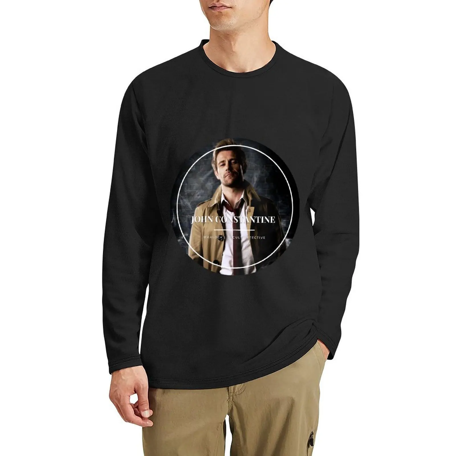 

Constantine Long T-Shirt graphics t shirt funny t Tee man shirts for men