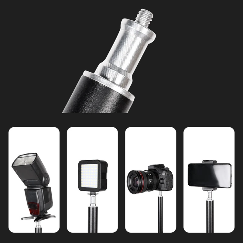 C Clamp Tripod Desktop Light Stand&1/4 Inch Adjustable Tabletop Bracket Stand For Camera,Ring Light