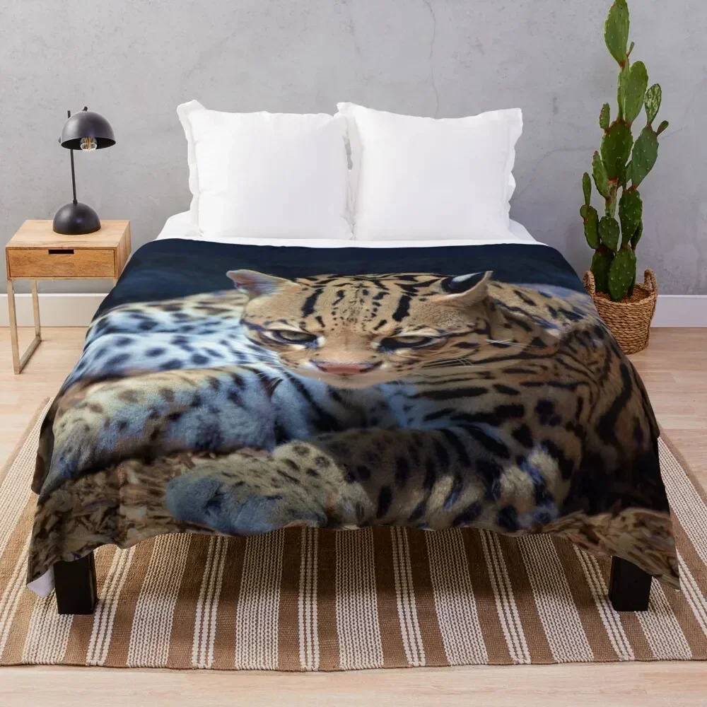 

Ocelot Throw Blanket No Pilling Soft Warm Blanket for Bed