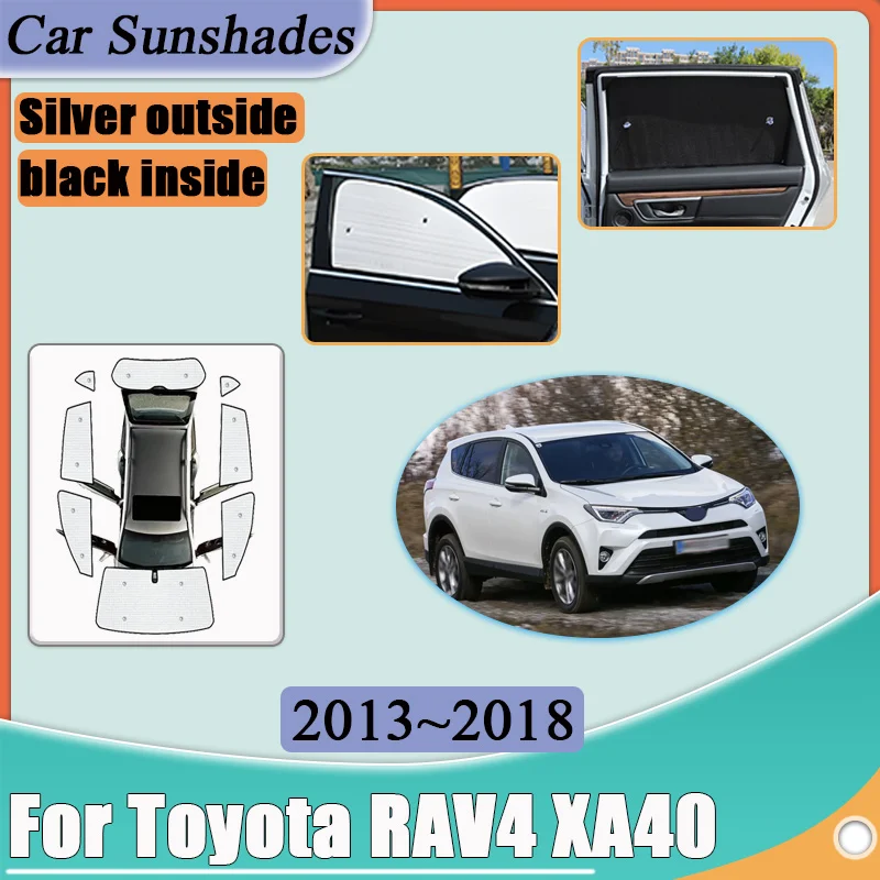 

Солнцезащитный козырек для автомобиля Toyota RAV4 XA40 2017 2013-2018, отражающий свет, наклейки для защиты от солнца, теплоизоляционные наклейки, автомобильные аксессуары