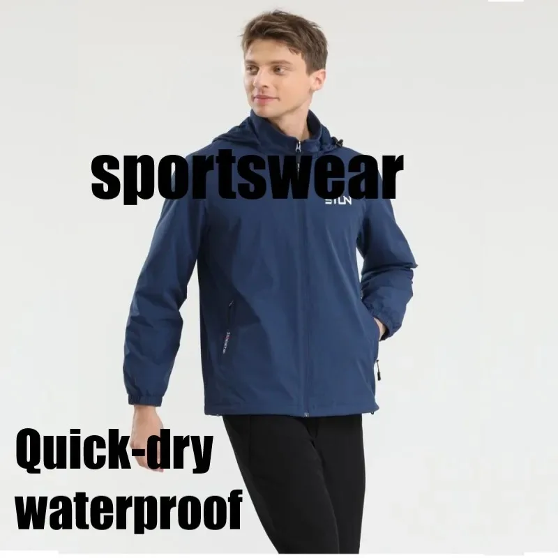 

Men Soft Shell Jacket Coat ToJump Ourdoor Sport Clothing Resilient Hoody Waterproof Sports Casual Spring and Autumn Top