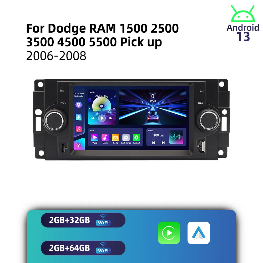 Head Unit 1Din 6.2