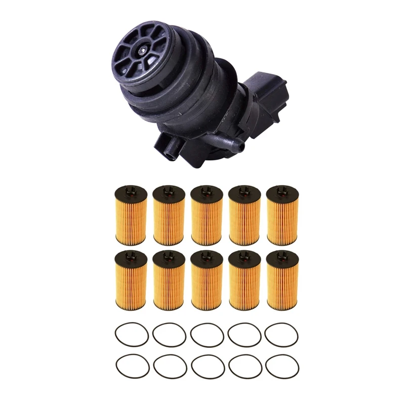 10x Oil Filters for Chevy Aveo Cruze Sonic Trax & 1x Windshield Washer Pump for Toyota Camry Corolla Highlander RAV4