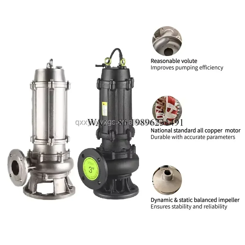 Wmwmnu for Stainless Steel Submersible Impeller Single Suction Anti Corrosive Sewage Water Pump for Marine Seawater Chemical