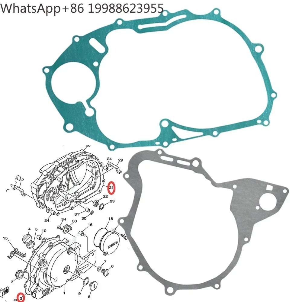 Crankcase Generator Clutch Cover Gasket  XVS650 V-Star 650 98-17 Drag Star 650 XVS400 XV500 XV400 XV535 Virago 535