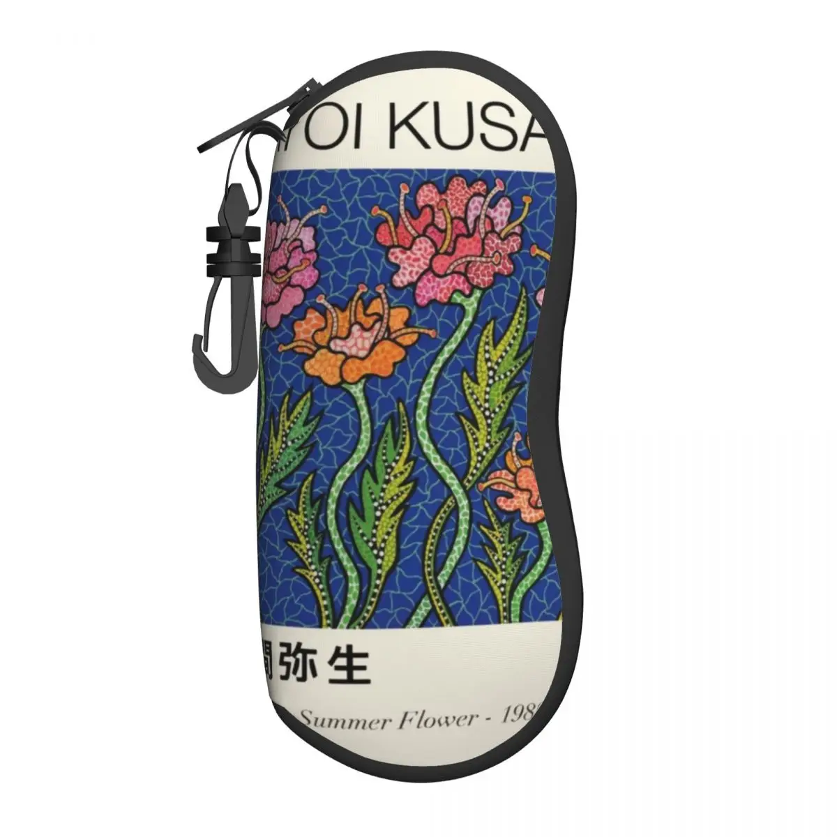 Yayoi Kusama Abstract Flower Sunglasses Soft Case Neoprene Zipper Shell Eyeglass Case Custom Protective Box For Glasses