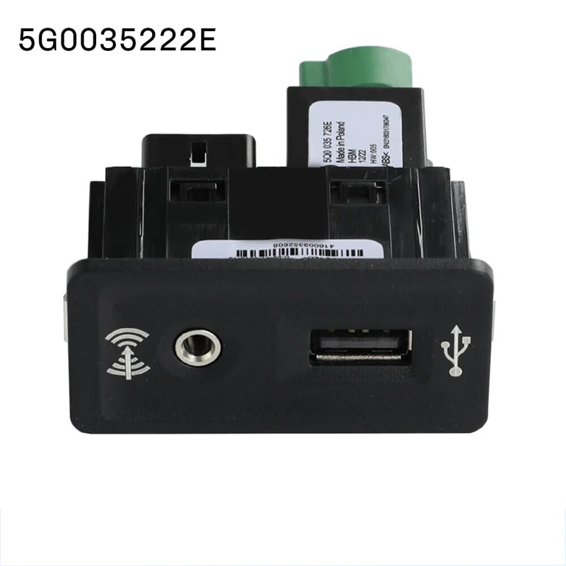 For VW Golf 7 MK7 USB+AUX Interface Connector Adapter Kit Carplay Switch 5Q0035726E 5G0035222E Parts