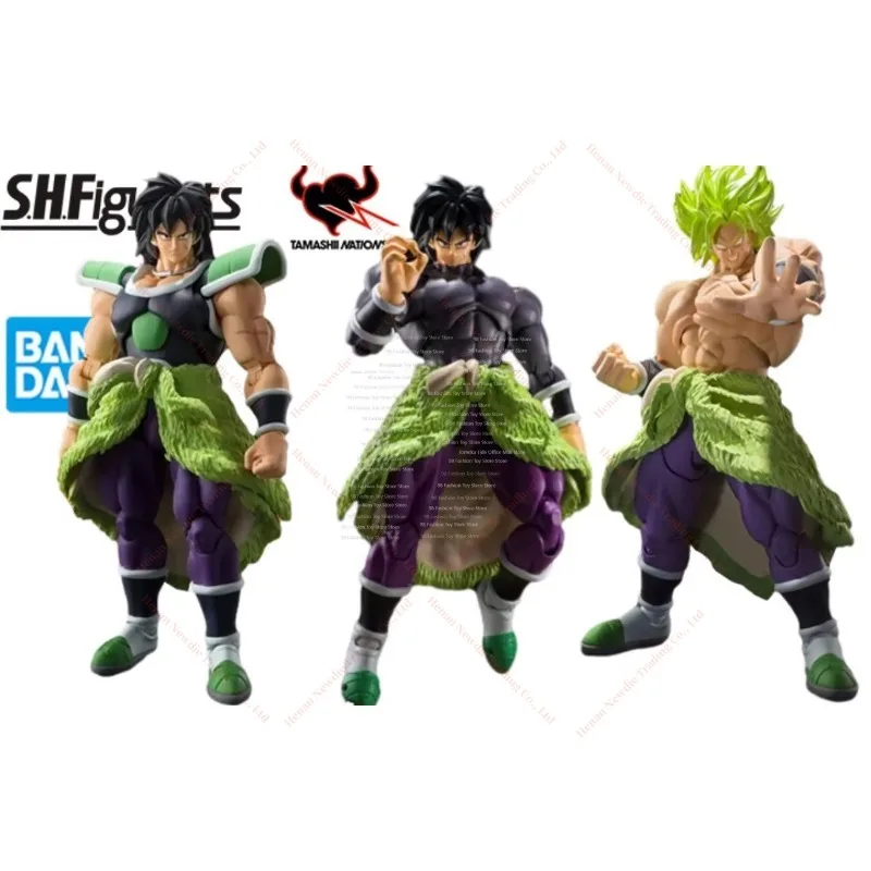 In Stock Bandai Dragon Ball Z SHF Broly Super Saiyan Action Figure Toy Collection Gift