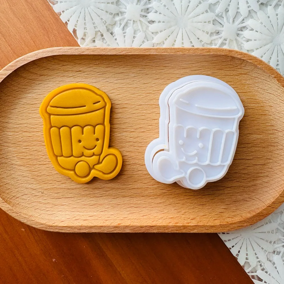Cute Burger Sandwich Cookie Cutters Cartoon Cake Biscuit Mold Cookie Stamp Kitchen Baking Pastry Bakeware Dessert Supplies view 5